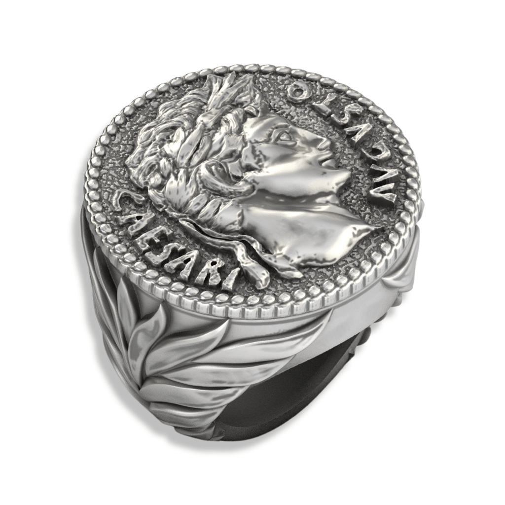 Caesar Roman Coin Ring-Ring-AJT Jewellery 