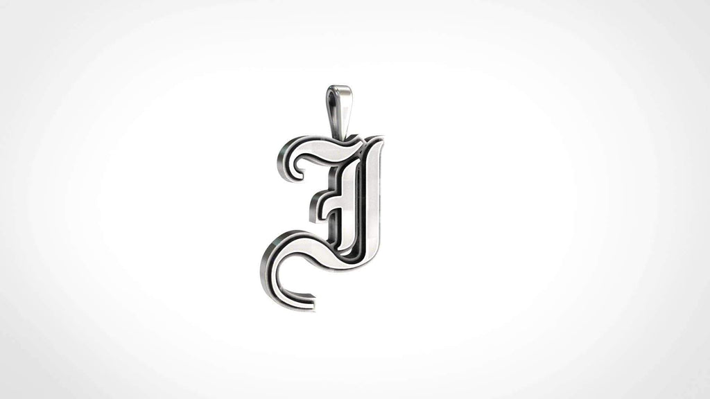 Alphabet Charm Pendant-Pendant-AJT Jewellery 