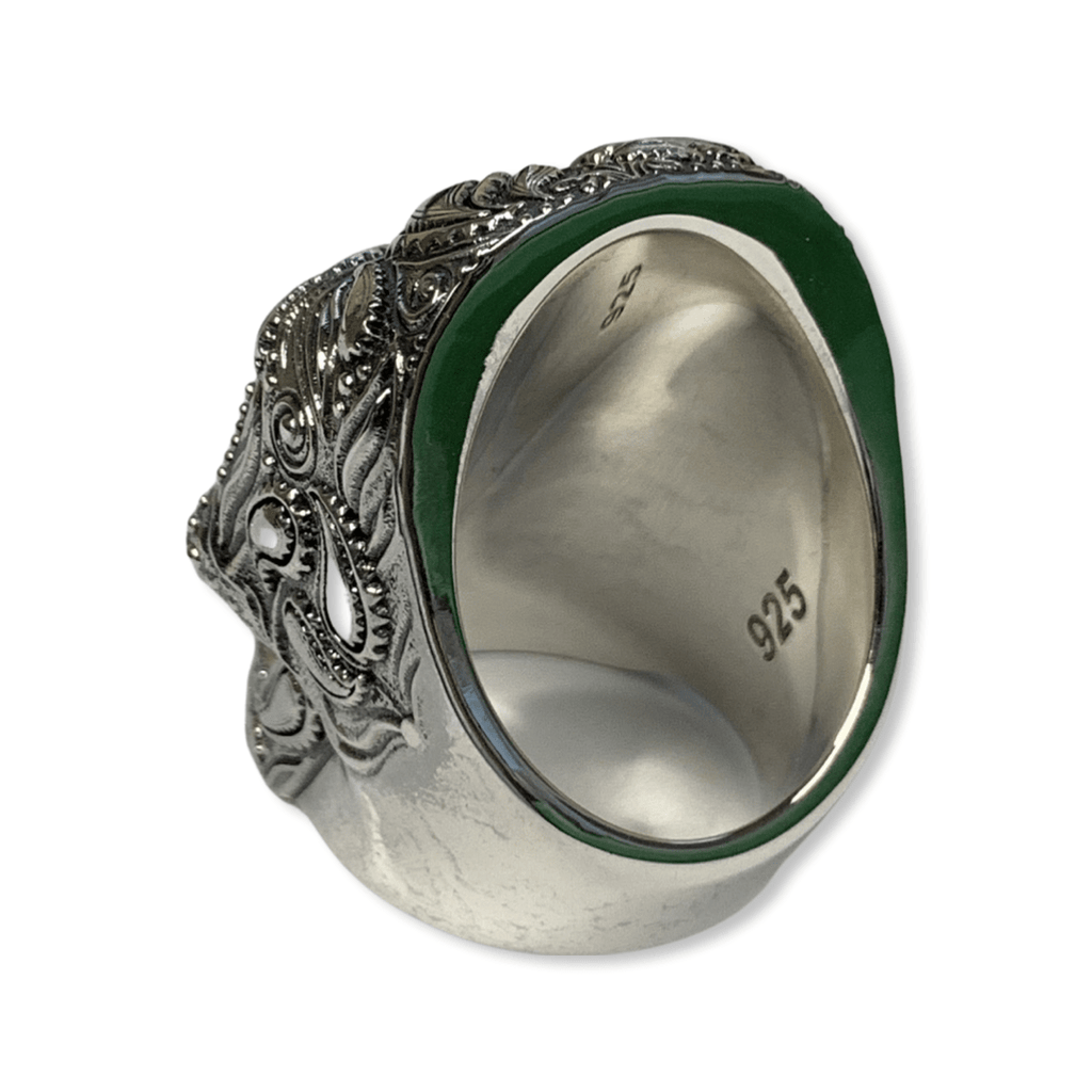 Bandana Skull Ring-Ring-AJT Jewellery 