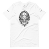 Angry Lion White T Shirt | Mens White Lion Graphic T Shirt-Apparel-AJT Jewellery 