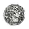 Caesar Roman Coin Ring | Sterling Silver Roman Empire Mens Signet Ring-Ring-AJT Jewellery 