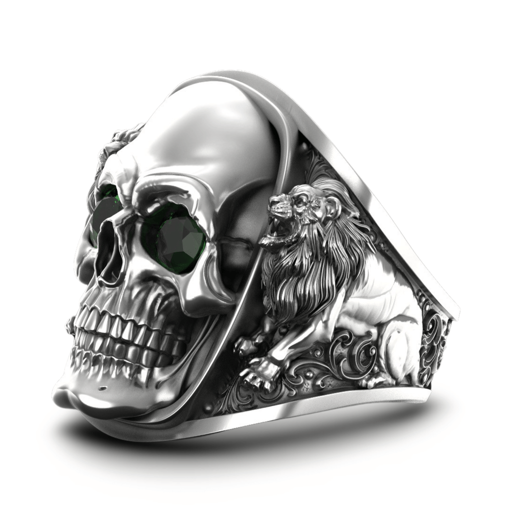Furia Skull Ring-Ring-AJT Jewellery 