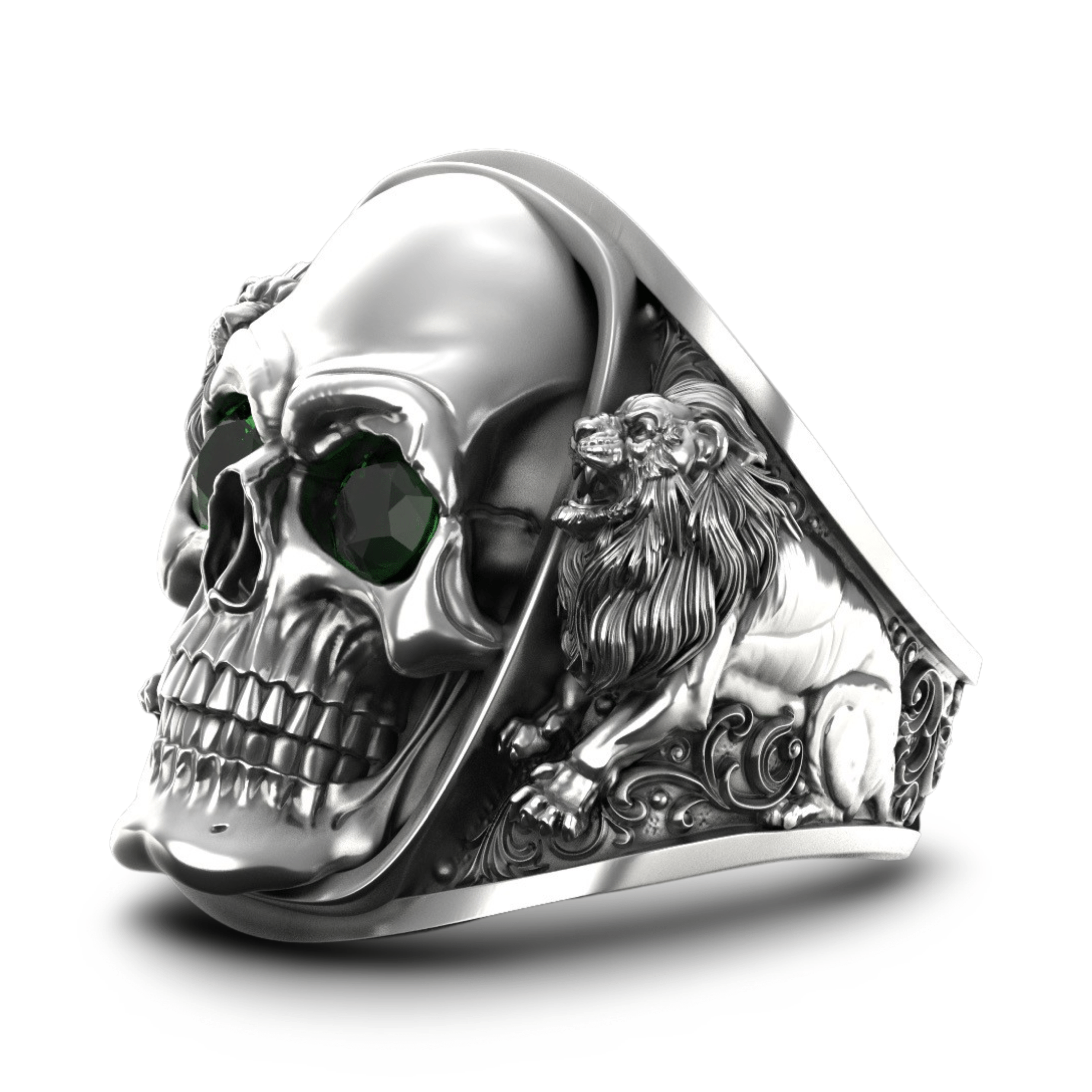 Furia Skull Ring | Sterling Silver Heavyweight Mens Skull Ring