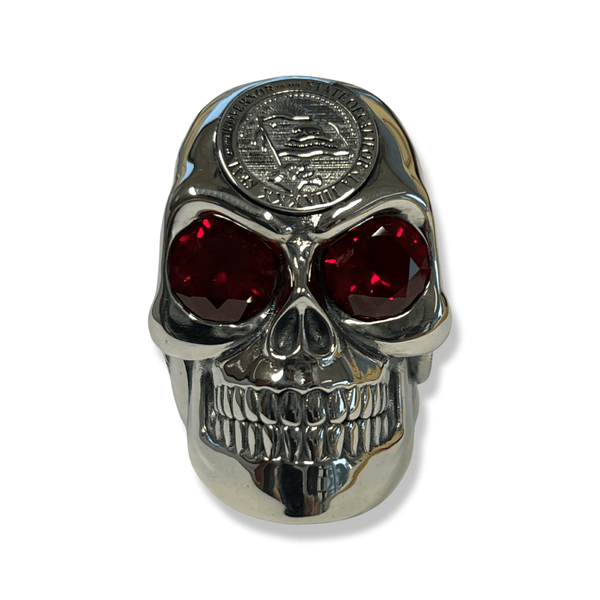 The Governor Skull Ring | Sterling Silver Arnold Schwarzenegger Skull Ring-Ring-AJT Jewellery 