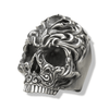 Majesty Skull Ring | Sterling Silver Baroque Crowned Mens Skull Ring-Ring-AJT Jewellery 