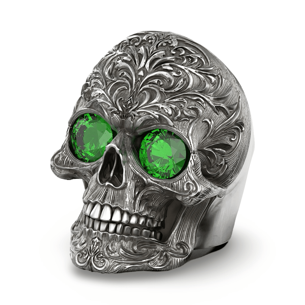 Tiberius Skull Ring-Ring-AJT Jewellery 