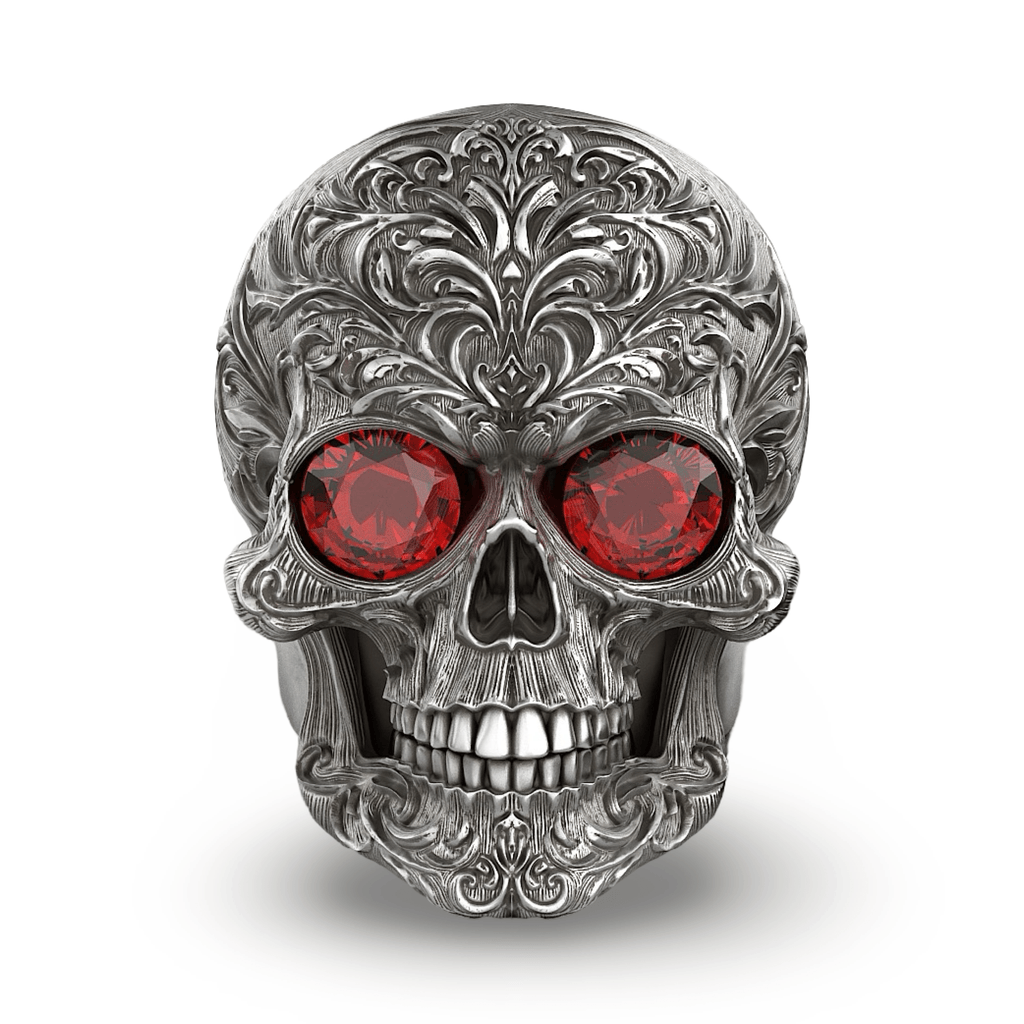 Tiberius Skull Ring-Ring-AJT Jewellery 