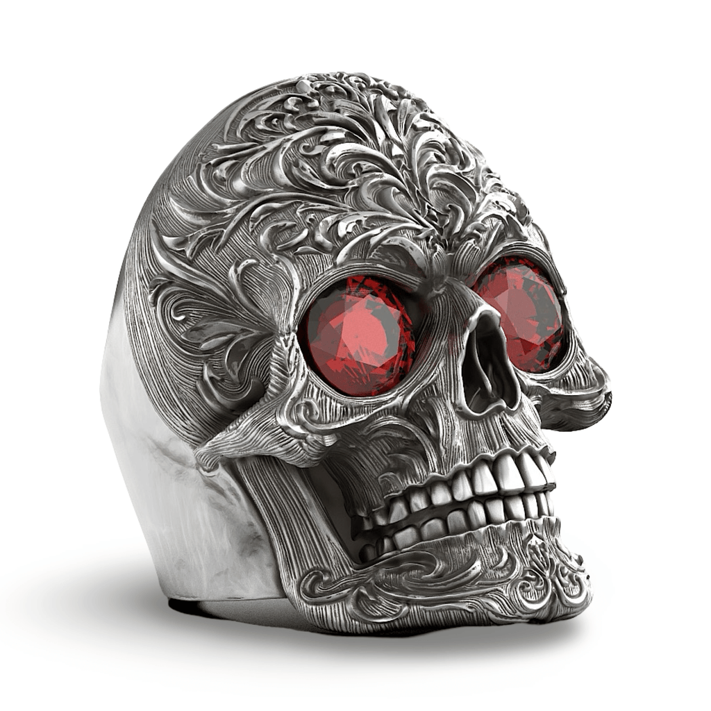 Tiberius Skull Ring-Ring-AJT Jewellery 