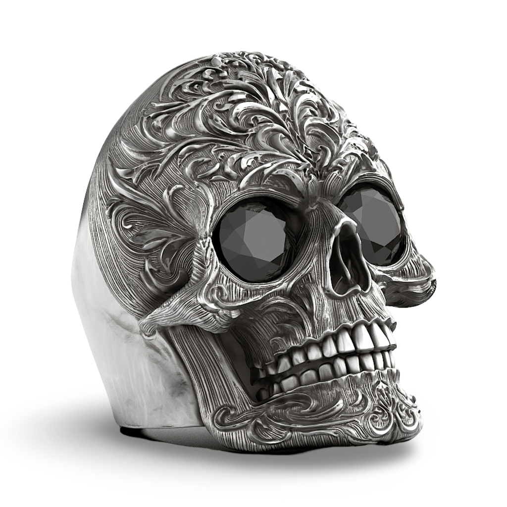 Tiberius Skull Ring-Ring-AJT Jewellery 