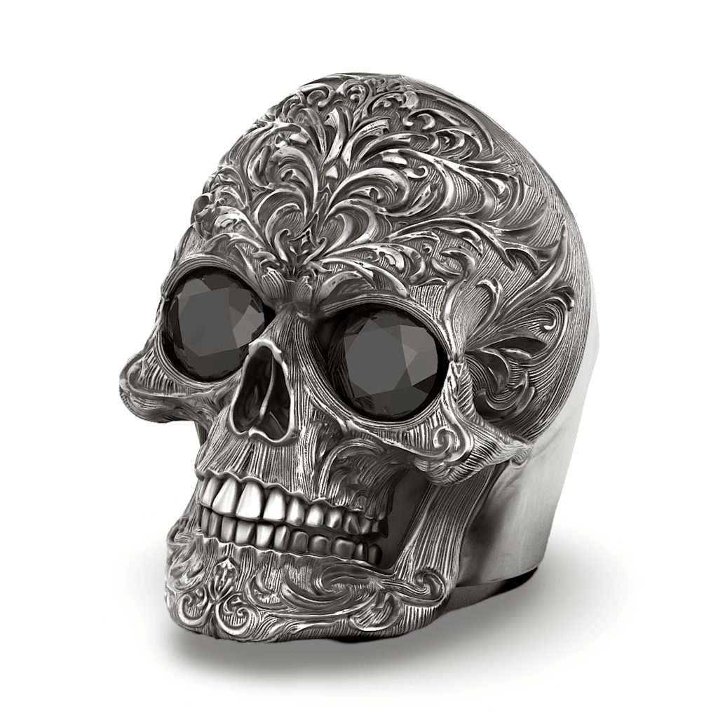 Tiberius Skull Ring-Ring-AJT Jewellery 