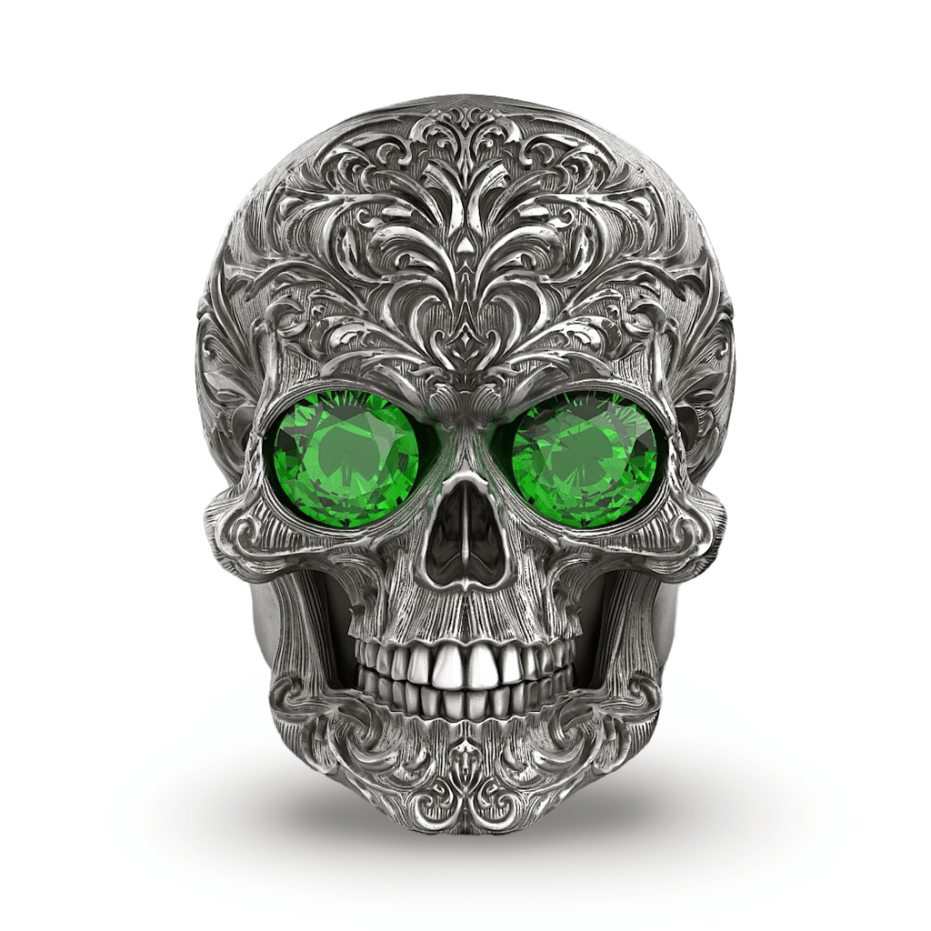 Tiberius Skull Ring-Ring-AJT Jewellery 