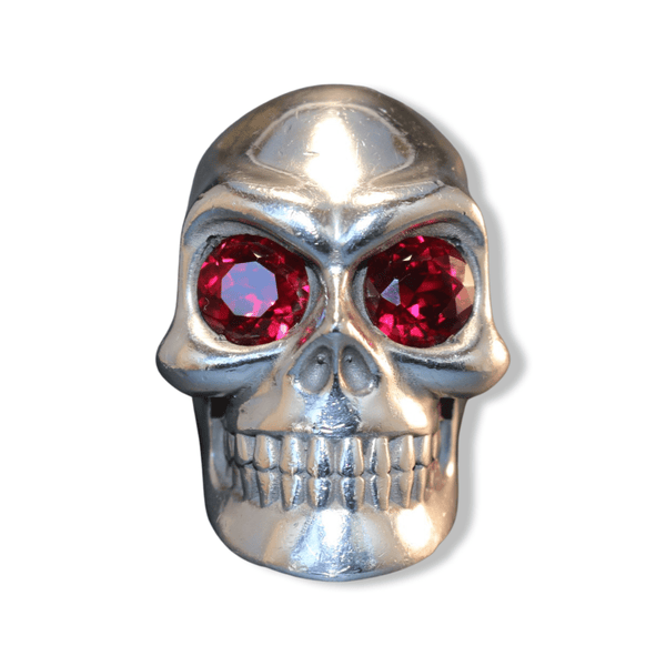 Plain Sugar Skull Ring Extra Large | Sterling Silver Schwarzenegger Sugar Skull Ring-Ring-AJT Jewellery 