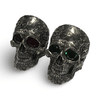 American Dream Skull Ring | Sterling Silver USA Mens Skull Ring with Gemstones-Ring-AJT Jewellery 