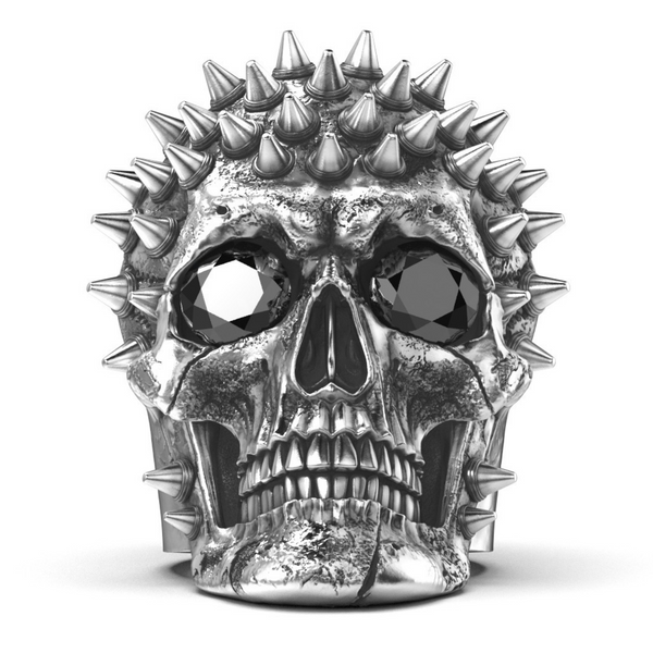 Cattivo Skull Ring-Ring-AJT Jewellery 