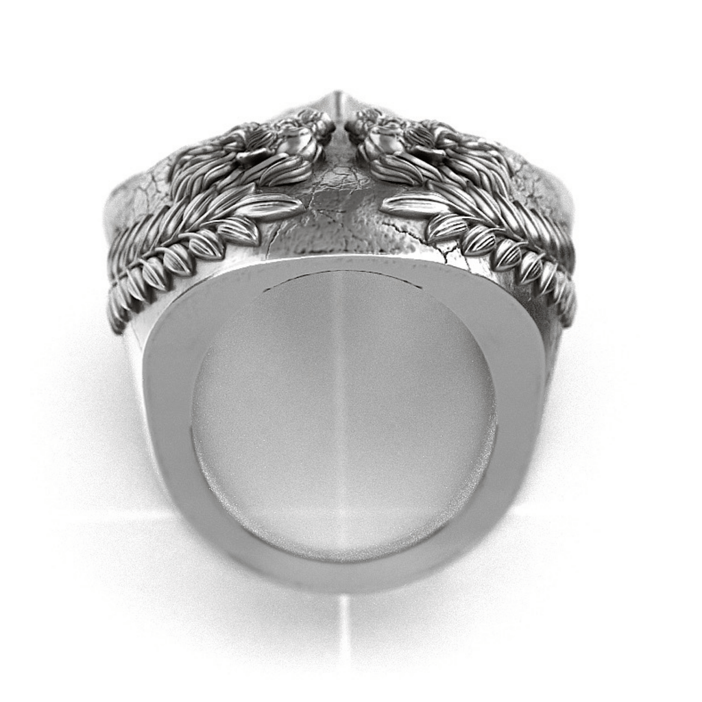 AJT Jewellery  Ring The Roman Skull Ring