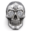 Spectre Skull Ring | Sterling Silver Diamond Cut Iced Out Skull Ring-Ring-AJT Jewellery 