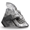 Spectre Skull Ring | Sterling Silver Diamond Cut Iced Out Skull Ring-Ring-AJT Jewellery 