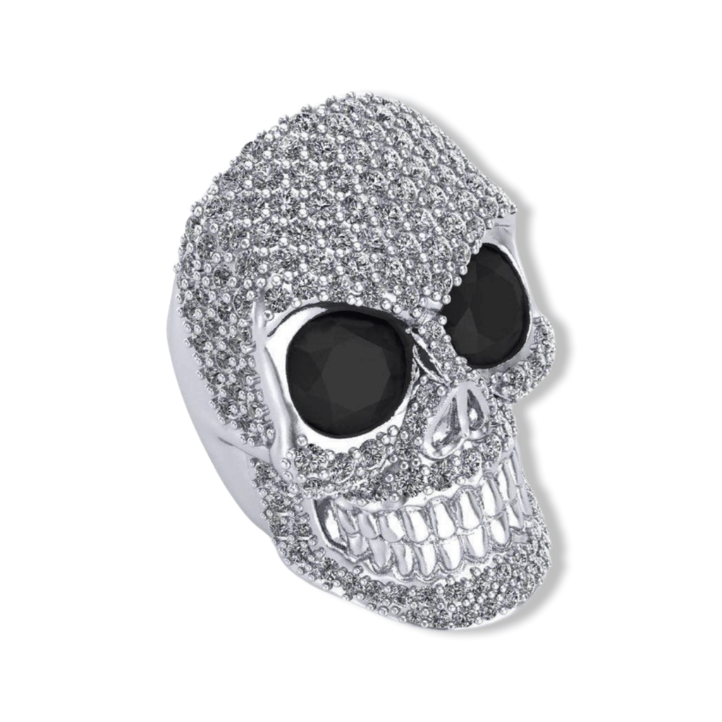 Win The Diamanté Skull Ring With Diamonds-Ring-AJT Jewellery 