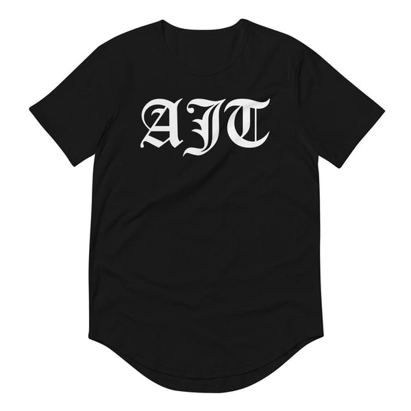 Gothic Style AJT Men's Curved Hem T-Shirt-Apparel-AJT Jewellery 