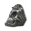 La Stella Studded Sterling Silver Skull Ring | Star Studded Mens Skull Ring-Ring-AJT Jewellery 