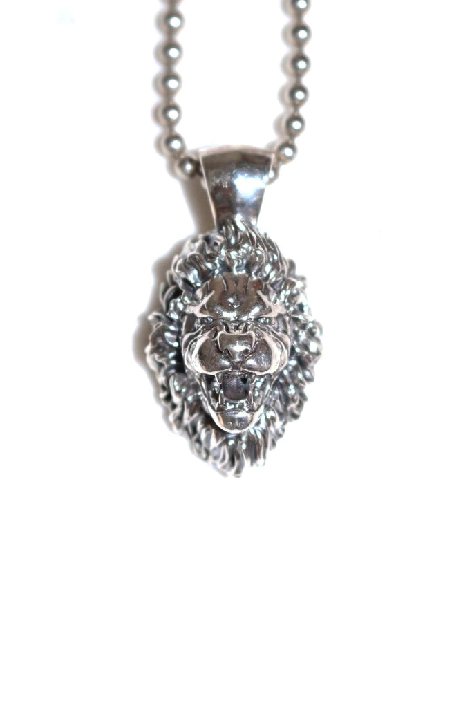 Thor The White Lion Pendant | The Lion Whisperer-Necklace-AJT Jewellery 