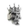 Castle Crown Skull Ring | Sterling Silver Crowned Skull Mens Ring-Ring-AJT Jewellery 