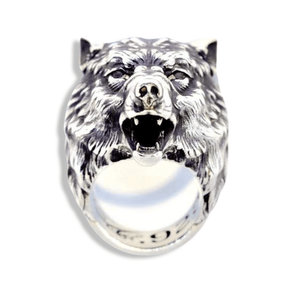Sterling Silver Wolf Ring-Ring-AJT Jewellery 