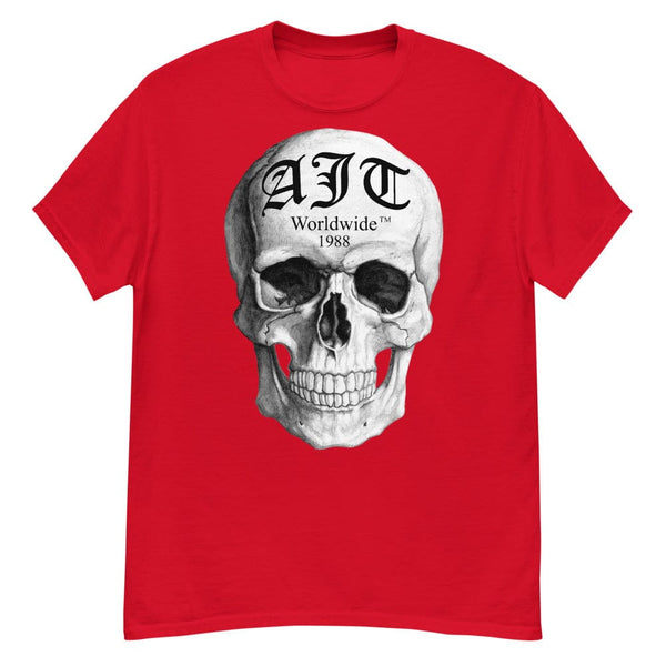 AJT Skull Red T Shirt Worldwide 1988-AJT Jewellery 