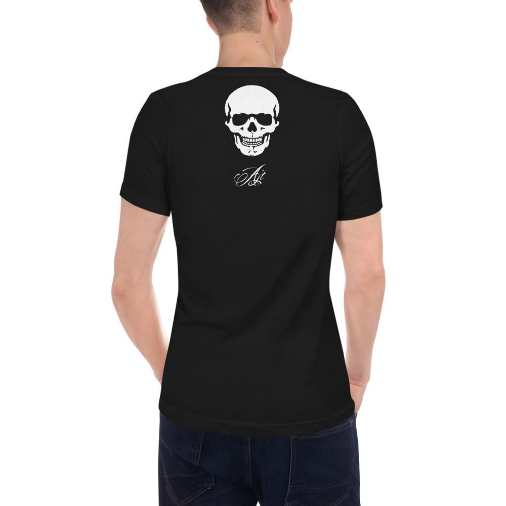 AJT Skull V-Neck T-Shirt-Apparel-AJT Jewellery 