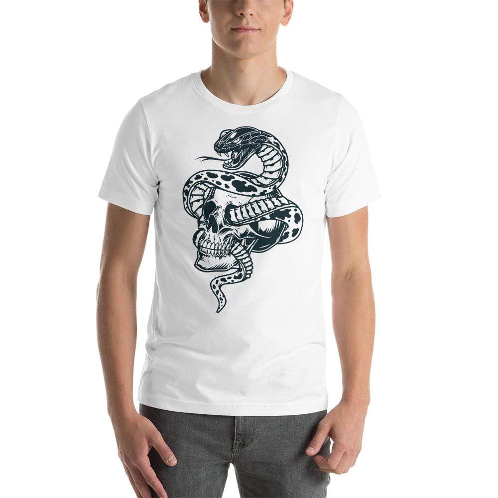 Snake Skull Short-Sleeve T-Shirt-Apparel-AJT Jewellery 
