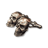 Skull Cufflinks | Sterling Silver Mens Skull Cuff Links-Accessories-AJT Jewellery 