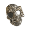 Silver Calavera Skull Belt Buckle | Sterling Silver Mens Sugar Skull Buckle-Belt Buckle-AJT Jewellery 