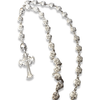 Rosario Silver Cross Chain | Sterling Silver Mens Cross Necklace Chain-Necklace-AJT Jewellery 