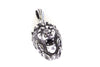 Lion Pendant | Sterling Silver Angry Lion Head Mens Pendant-Pendant-AJT Jewellery 