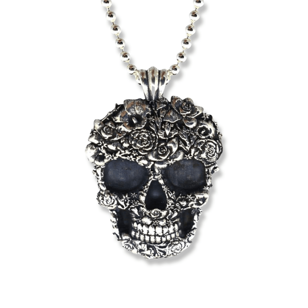 Rozalia Silver Skull Pendant-Pendant-AJT Jewellery 