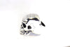 Silver Anatomical Skull Ring | Sterling Silver Realistic Mens Skull Ring-Ring-AJT Jewellery 