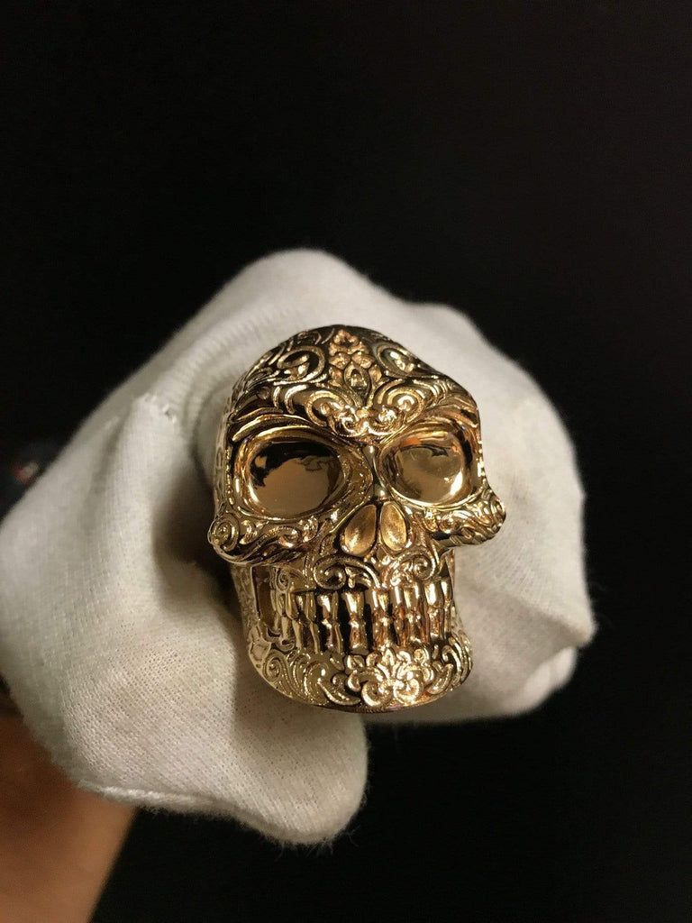 The Regal Gold Skull Ring