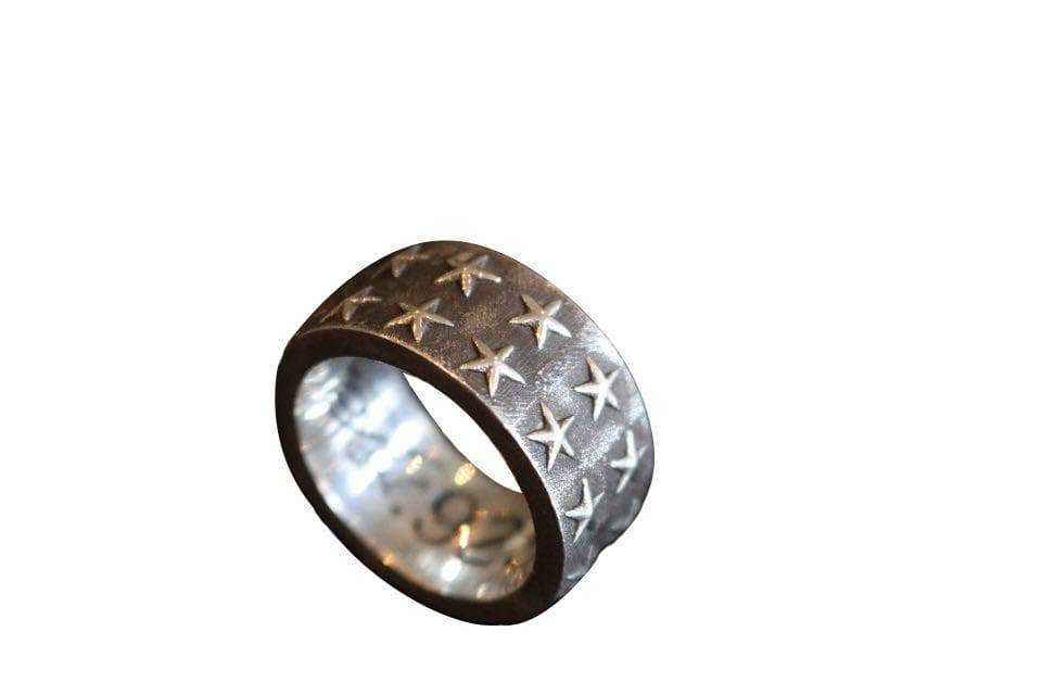 All-Star Single Band Sterling Silver Ring-Ring-AJT Jewellery 