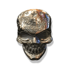 All-Star Sugar Skull Ring | Sterling Silver USA Mens Sugar Skull Ring-Ring-AJT Jewellery 
