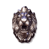 Sterling Silver Angry Lion Ring | Mens Roaring Lion Head Ring-Ring-AJT Jewellery 