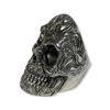Bandana Skull Ring | Sterling Silver Biker Skull Ring for Men-Ring-AJT Jewellery 