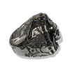 Blackbeard Compass Ring | Sterling Silver Pirate Signet Ring-Ring-AJT Jewellery 
