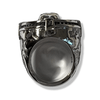 Blackbeard Compass Ring | Sterling Silver Pirate Signet Ring-Ring-AJT Jewellery 