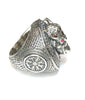 Silver Bull Viking Signet Ring | Sterling Silver Mens Norse Bull Ring-Ring-AJT Jewellery 