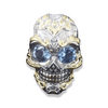 Calavera Skull Ring 18kt Gold Two Tone | Solid Gold Day of the Dead Skull Ring-Ring-AJT Jewellery 