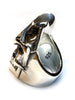 Silver Cowboy Skull Ring | Sterling Silver Mens Western Cowboy Skull Ring-Ring-AJT Jewellery 