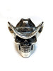 Silver Cowboy Skull Ring | Sterling Silver Mens Western Cowboy Skull Ring-Ring-AJT Jewellery 