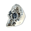 Day Of The Dead Skull Ring | Sterling Silver Calavera Sugar Skull Ring-Ring-AJT Jewellery 
