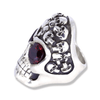Diabolos Silver Skull Ring | Sterling Silver Multi Skull Mens Ring-Ring-AJT Jewellery 