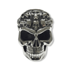 Diabolos Silver Skull Ring | Sterling Silver Multi Skull Mens Ring-Ring-AJT Jewellery 